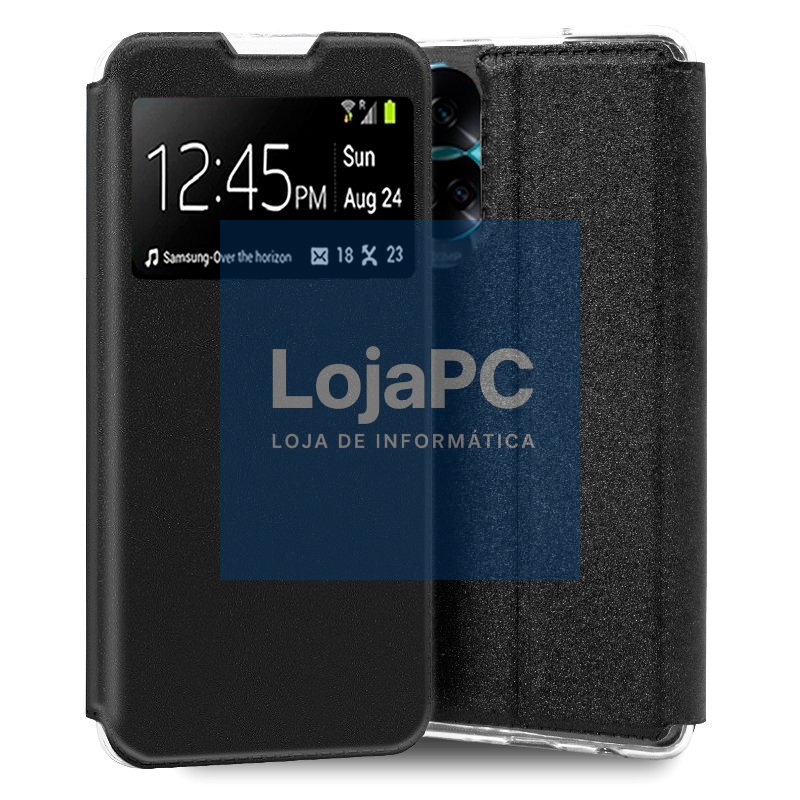 COOL Flip Cover for Huawei Honor 90 Lite Smooth Black