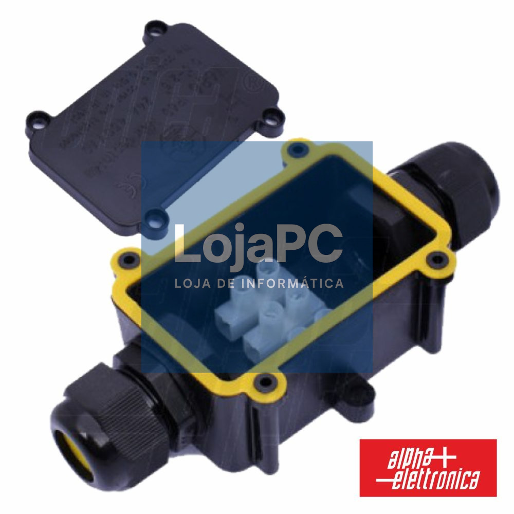 CAIXA JUNÇÃO 2 VIAS C/ 3 CONDUTORES 24A 450V IP68