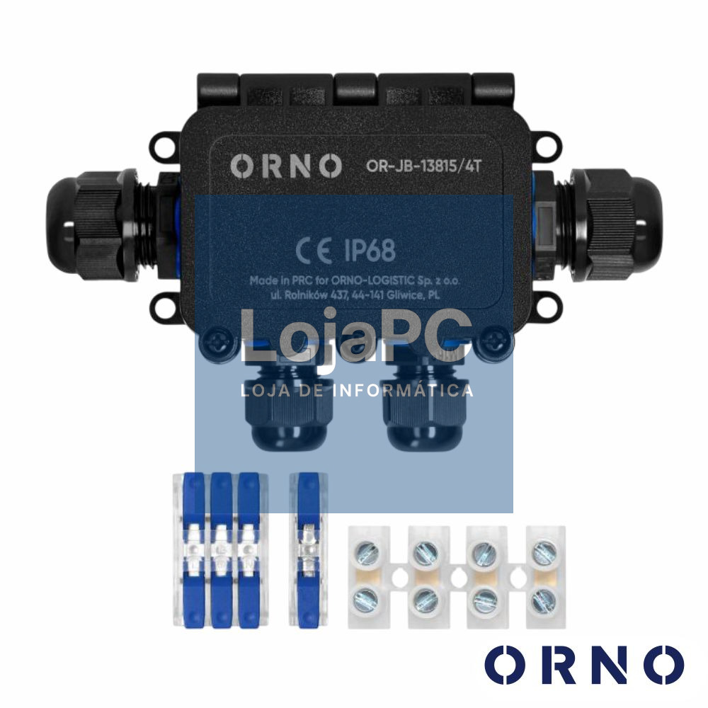 Caixa De Derivação Estanque 4 Vias IP68 IK09 ORNO