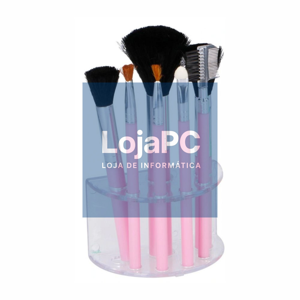 Conjunto de Pincéis de Maquilhagem 7x C/ Suporte