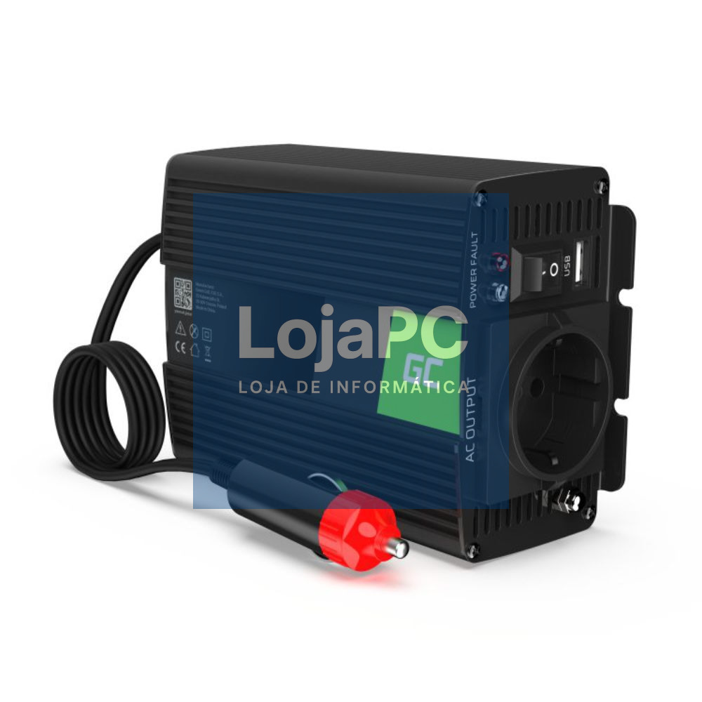 Conversor 12V-230V 150W Onda Pura GREEN CELL