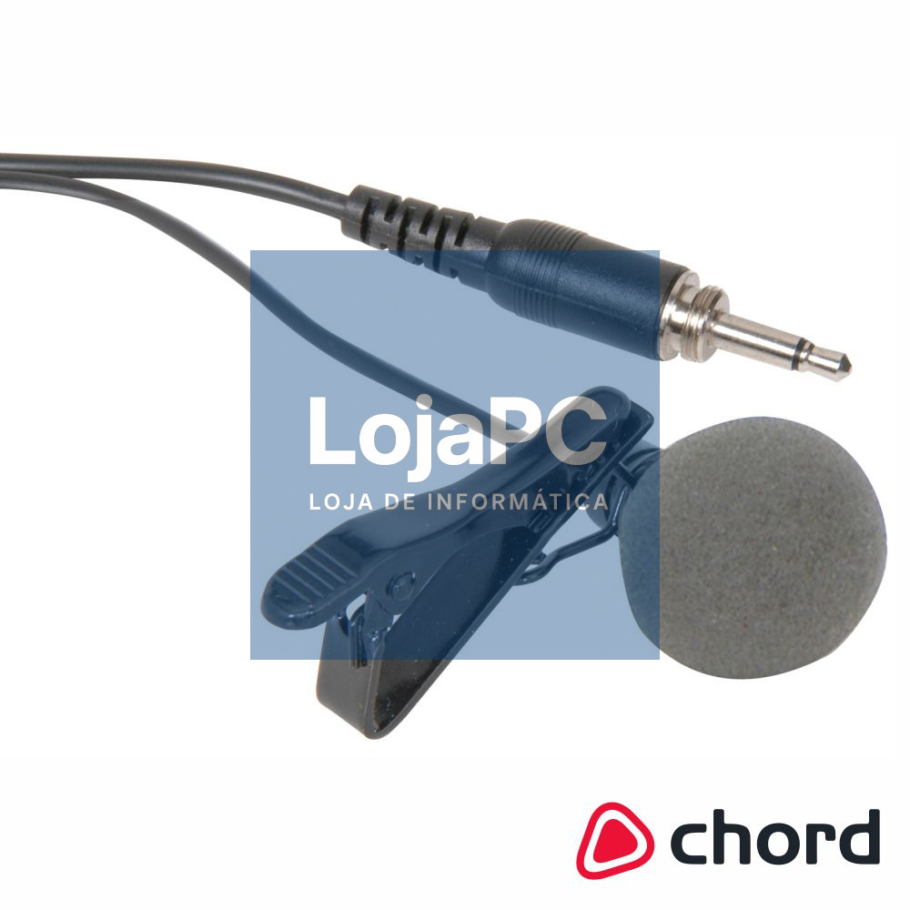 Microfone Lapela Cardioide Leve Jack 3.5mm CHORD