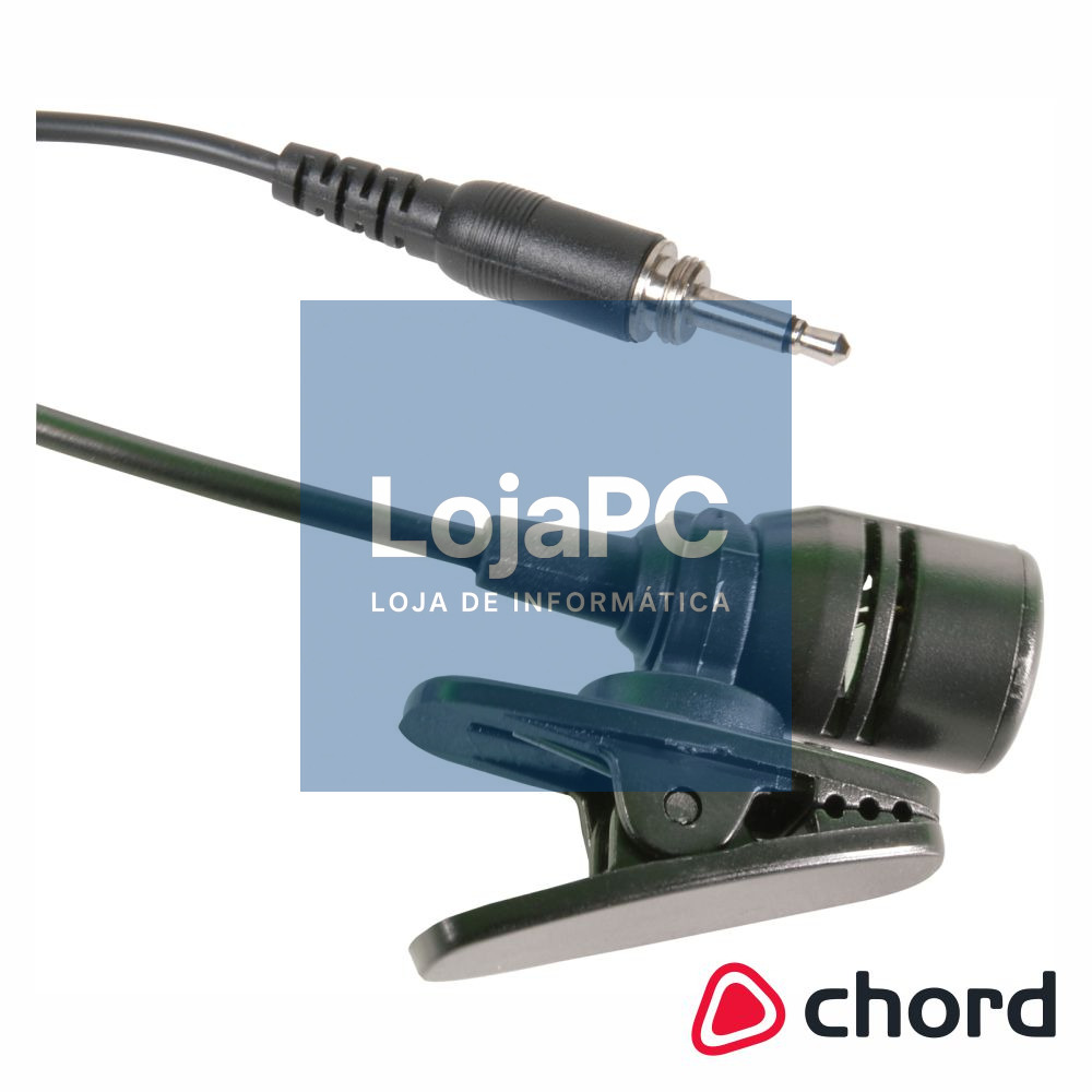 Microfone Lapela Cardioide Leve Jack 3.5mm CHORD