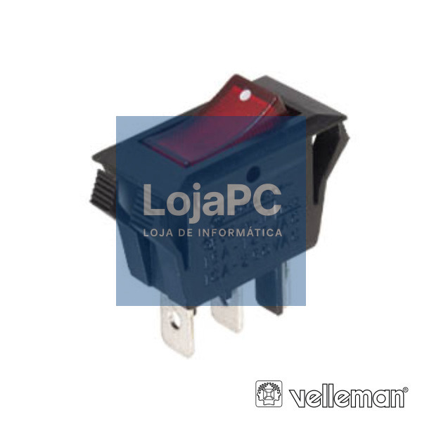 INTERRUPTOR BASCULANTE C/ LUZ 10A-250V SPST ON-OFF VELLEMAN
