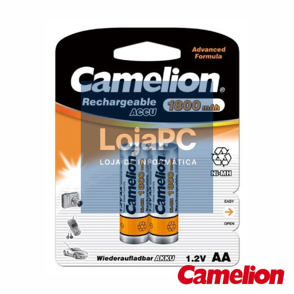 Bateria Ni-Mh AA 1.2V 1800mAh 2x Blister CAMELION