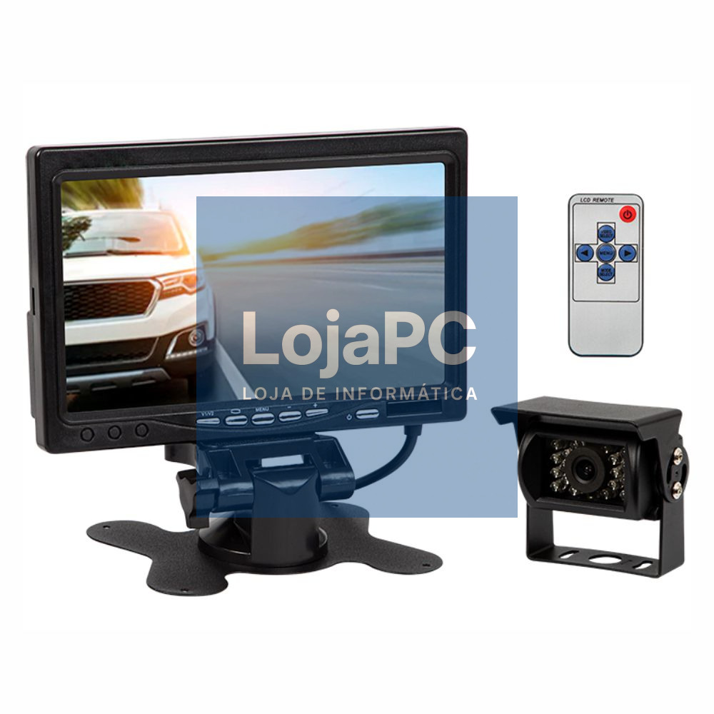 Câmara de Marcha-Atrás P/ Automóvel IP67 + Monitor 7"