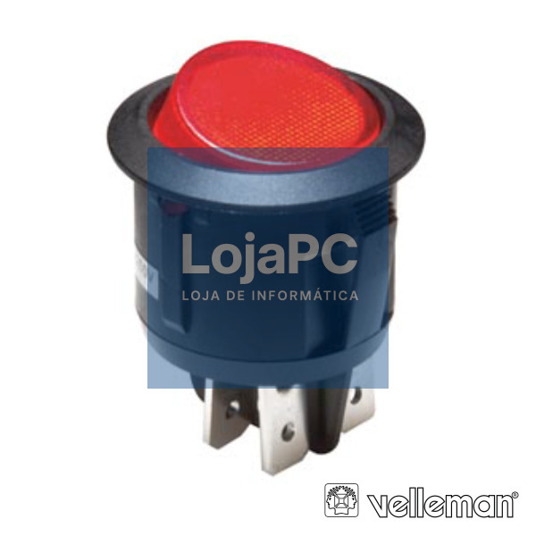 INTERRUPTOR BASCULANTE C/ LUZ 10A-250V DPST ON-OFF VELLEMAN