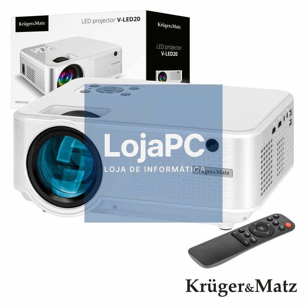 Vídeo Projetor LEDS FHD 1080p 5000lm C/ Comando BT KRUGER