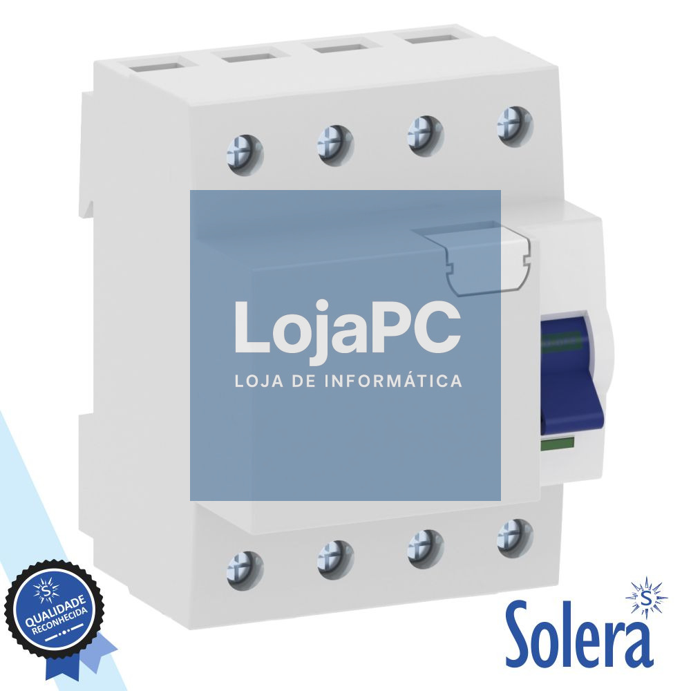 INTERRUPTOR DIFERENCIAL 4P 63A 6kA 240/415V SOLERA