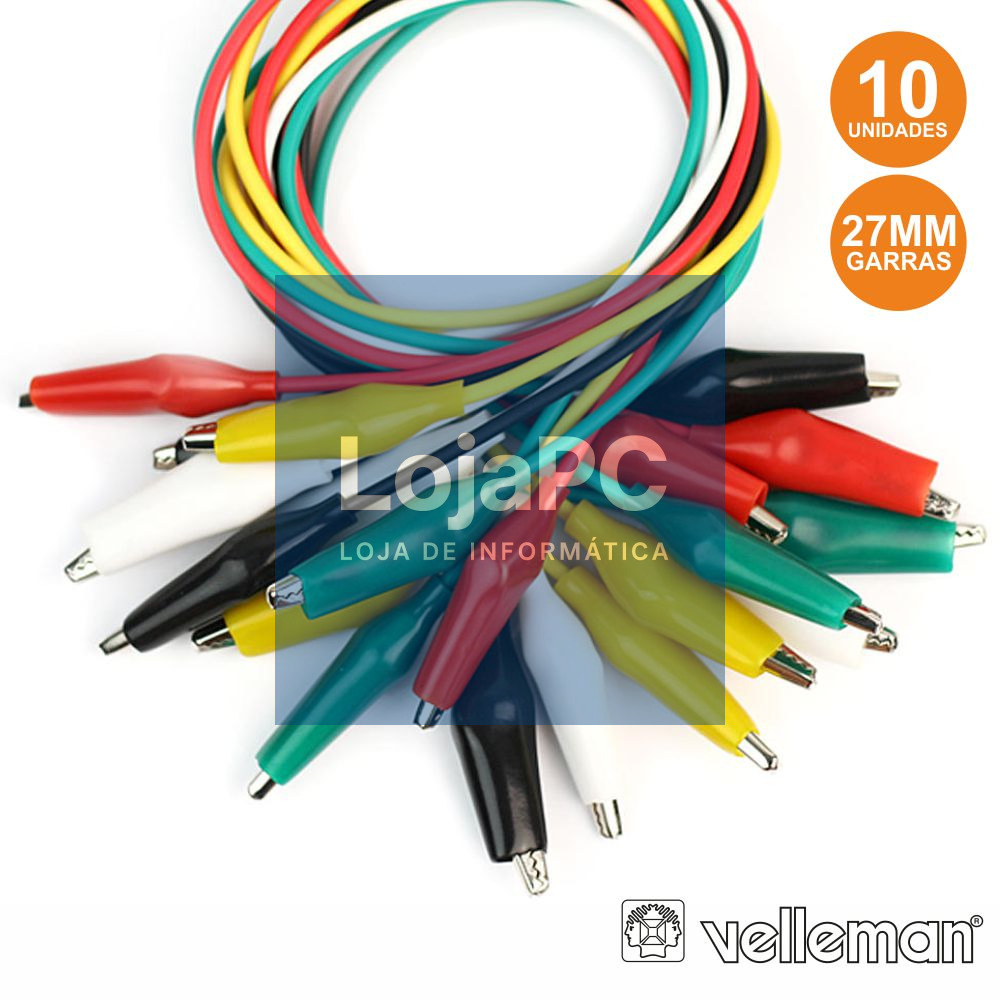 CONJUNTO 10 FIOS C/ GARRAS CROCODILO VÁRIAS CORES