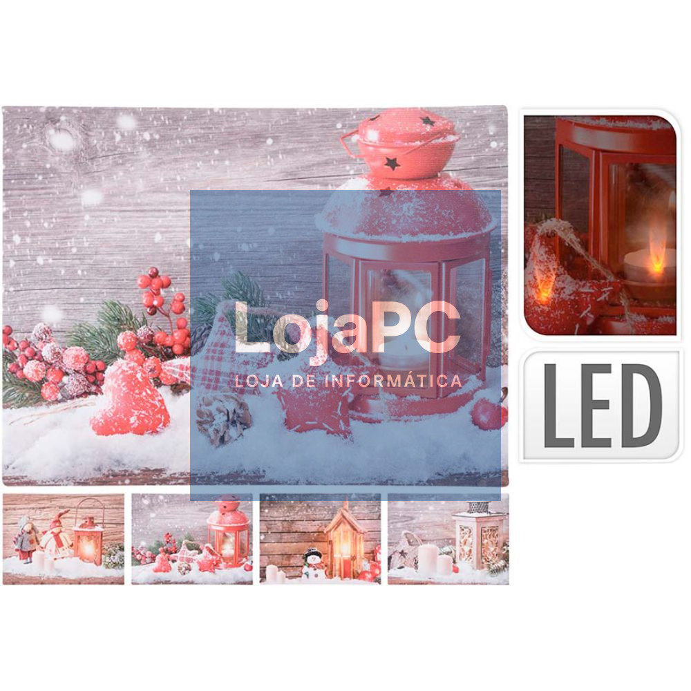 Quadro C/ LED Decorativo Modelo Sortido 40x30cm
