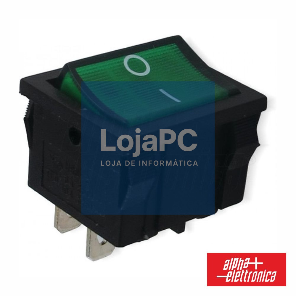 INTERRUPTOR BASCULANTE C/ LUZ 6A-250V DPST ON-OFF