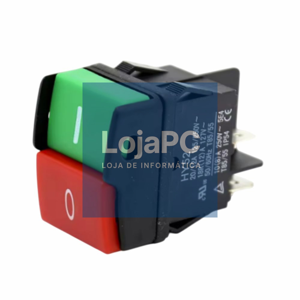 Interruptor de Pressão Duplo 12/20A 125/250VAC