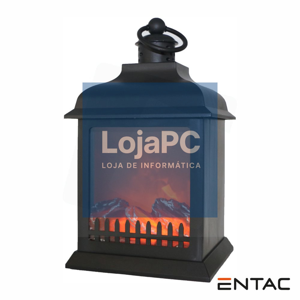 Lareira Decorativa LED a pilhas 27cm ENTAC