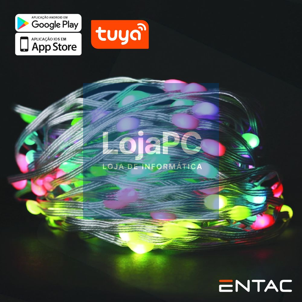 Grinalda 200 LEDS Multicor APP TUYA 220V 20m