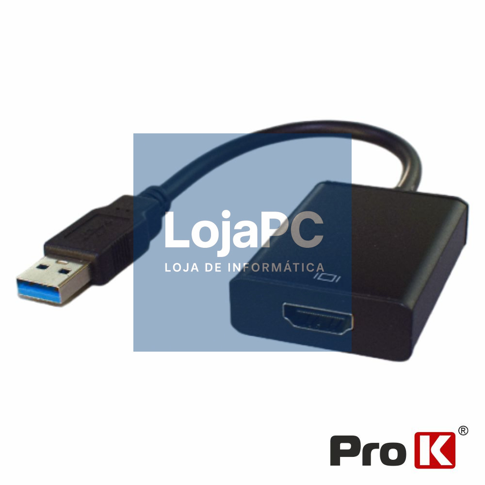 Cabo Adaptador USB-A 3.0 P/ HDMI PROK