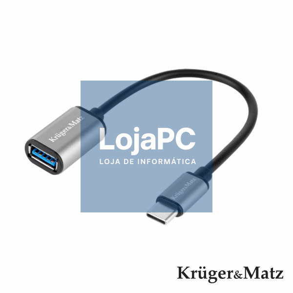 Adaptador USB-C Macho P/ USB-A 3.0 Fêmea KRUGER MATZ