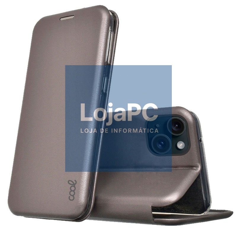 COOL Flip Cover for iPhone 15 Elegance Silver