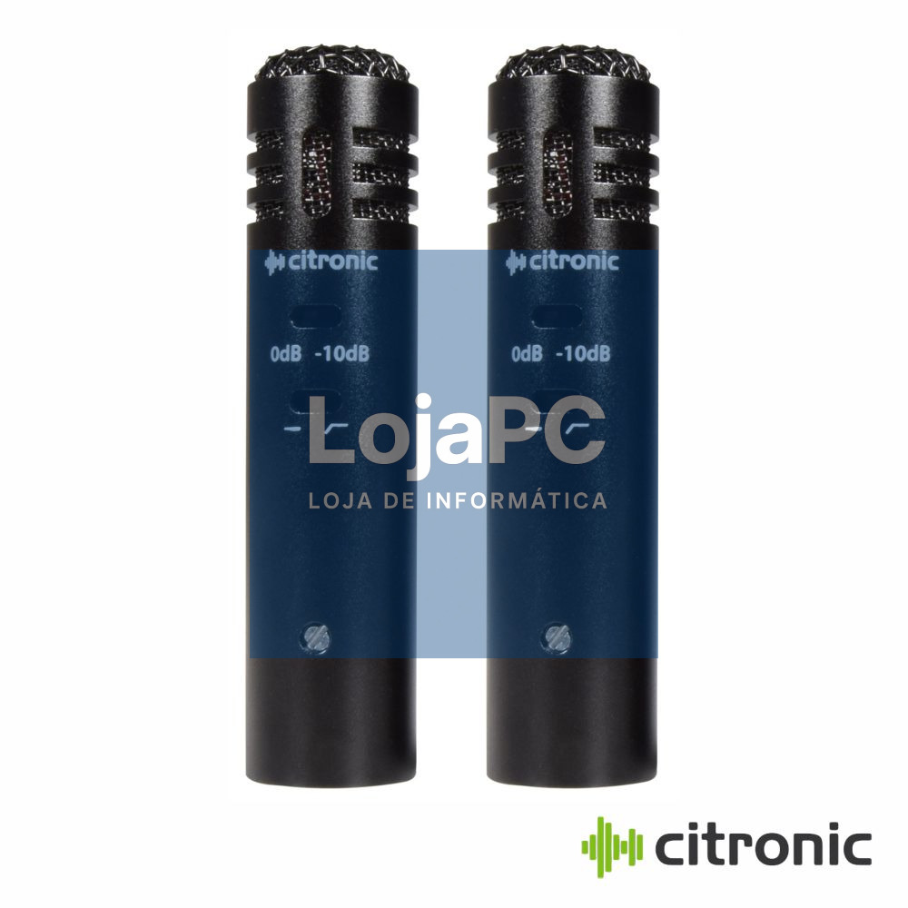 Conjunto Microfones Condensador Profissionais CITRONIC
