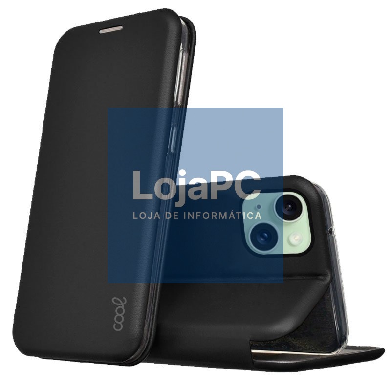 COOL Flip Cover for iPhone 15 Plus Elegance Black