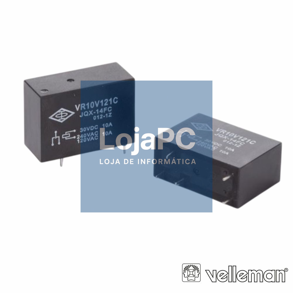 RELÉ 12VDC INTERRUPTOR UNIPOLAR 10A/12V
