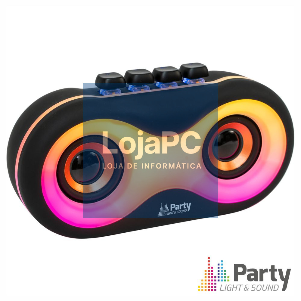 Coluna Bluetooth Portátil Aux/MicroSD/USB PARTY
