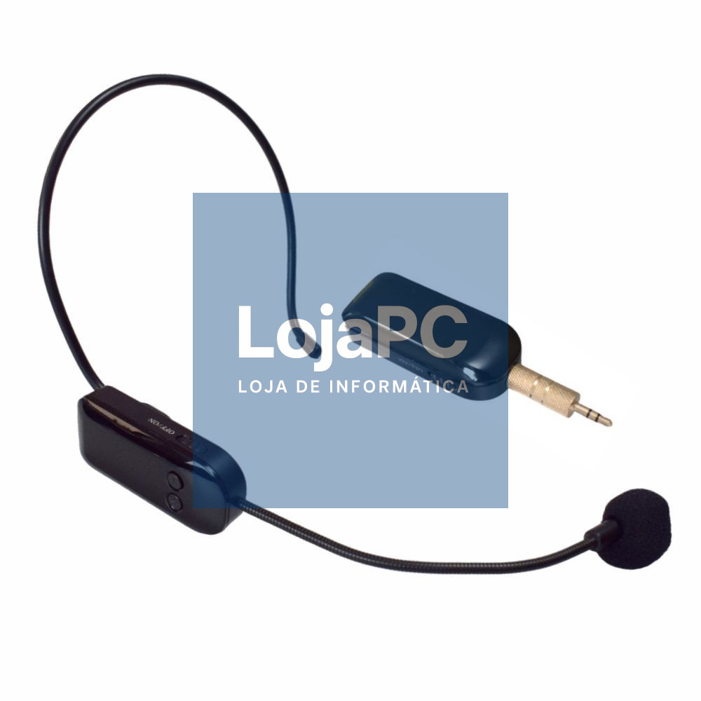 Microfone Headset P/ PC Smartphone C/ Bat e Adaptadores