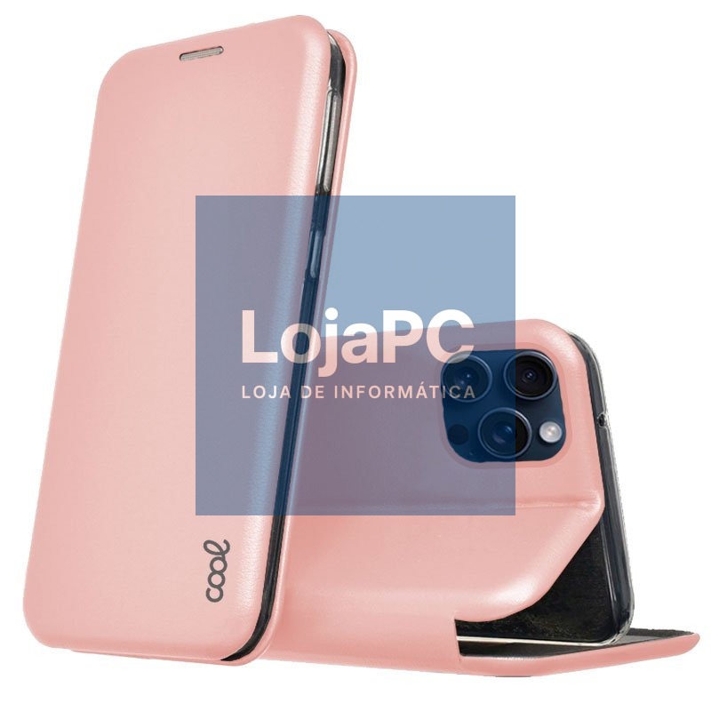 COOL Flip Cover for iPhone 15 Pro Elegance Rose Gold