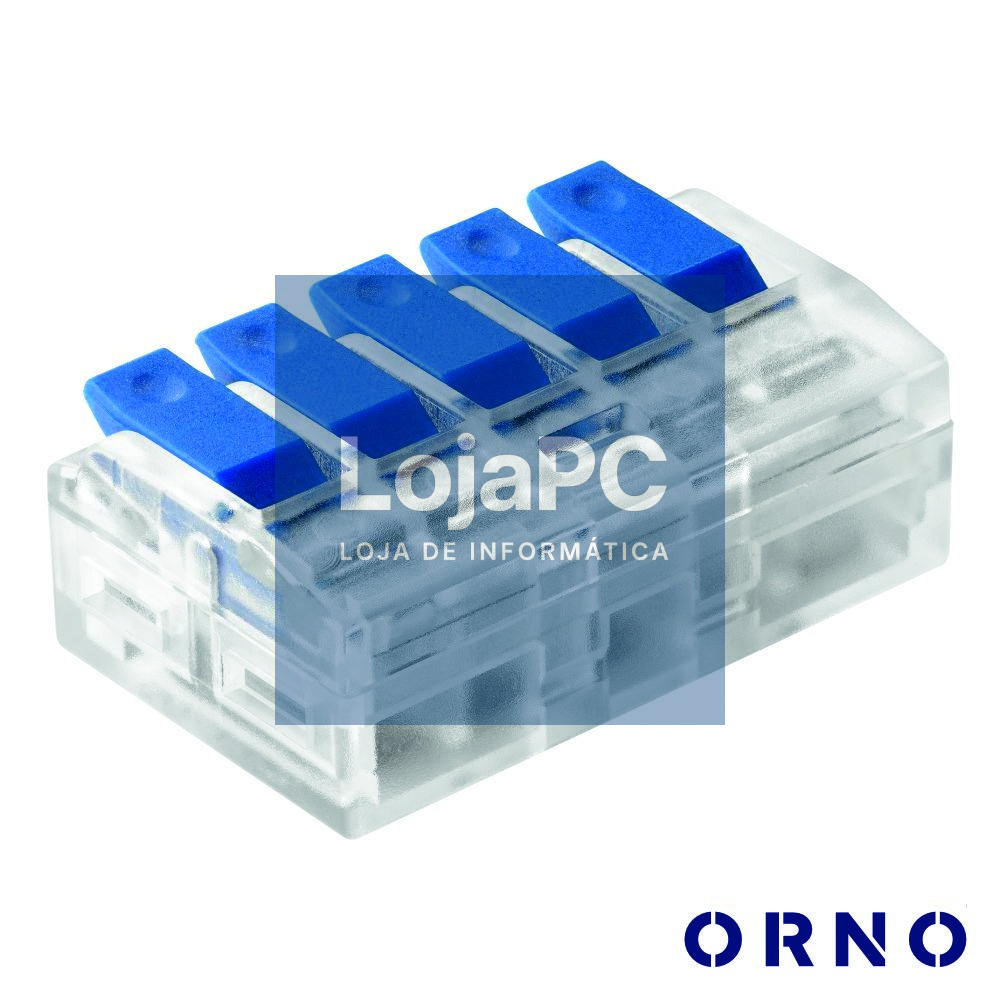 Ligador Rápido C/ Patilha 5 Condutores 0.75-4mm² 4x ORNO