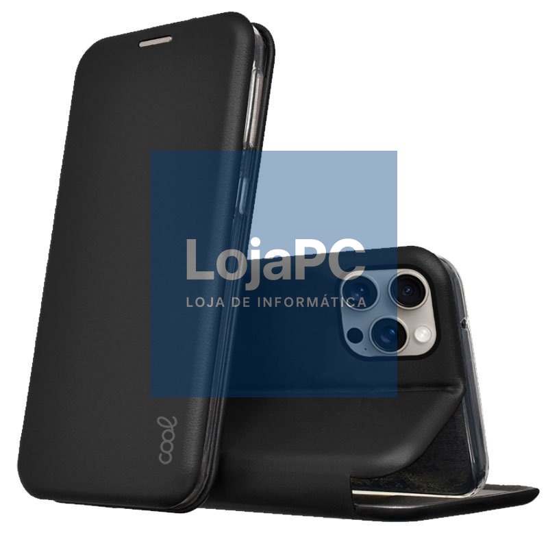 COOL Flip Cover for iPhone 15 Pro Max Elegance Black