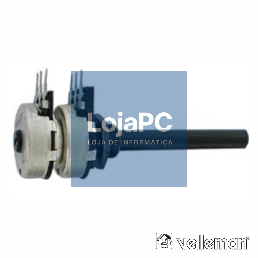 POTENCIÓMETRO LOGARITIMICO 4K7 METALICO DUPLO