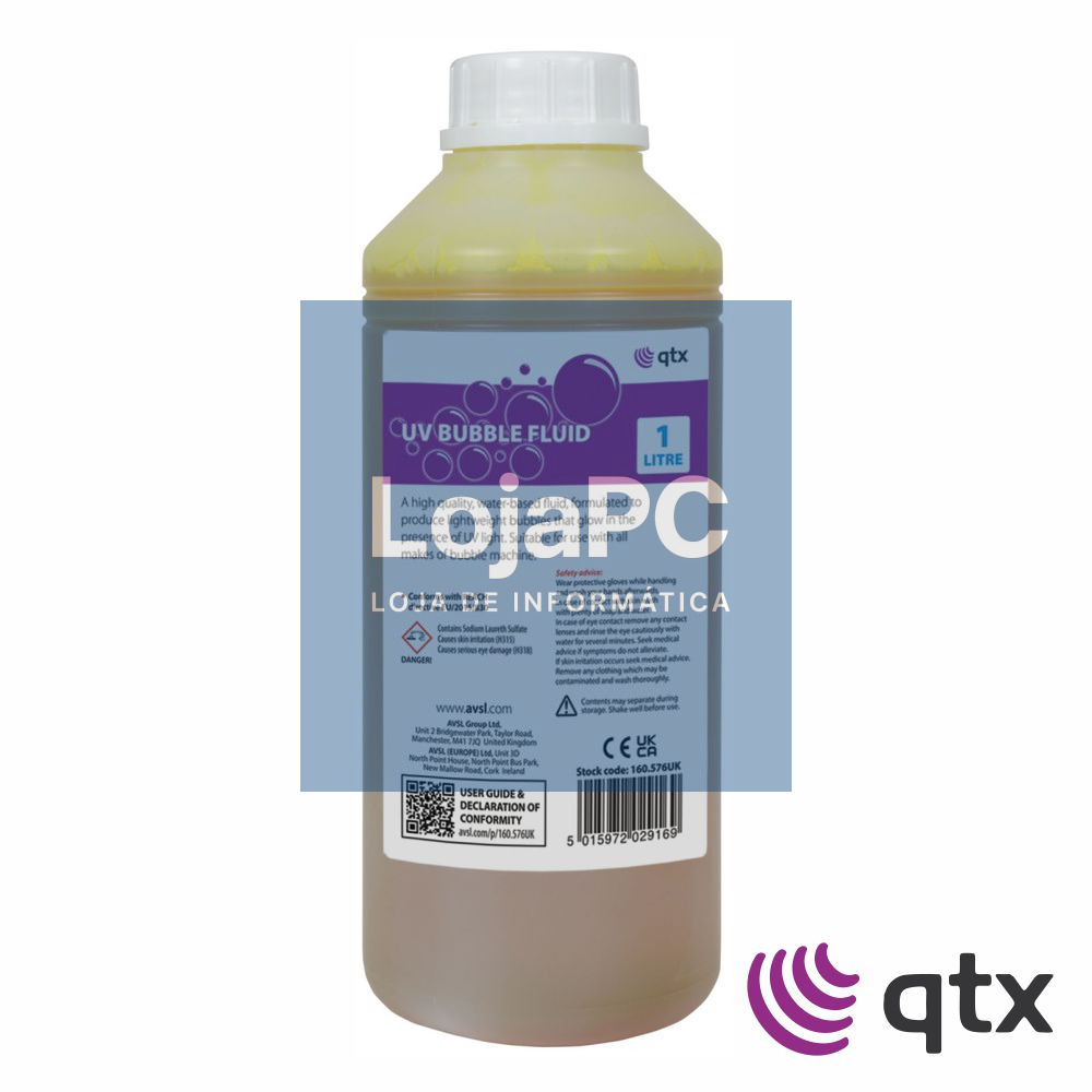Líquido De Bolhas Ultravioleta 1L QTX