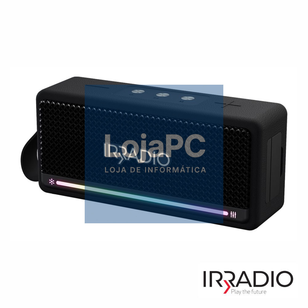 Coluna Bluetooth Portátil 28W USB/BT/TWS LED RGB IRRADIO