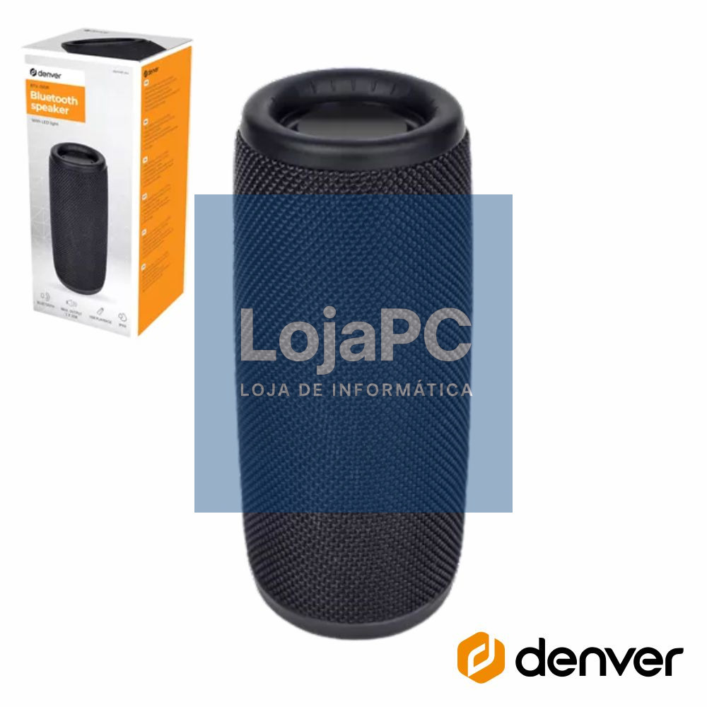 Coluna Bluetooth Portátil Bat/Mp3 DENVER