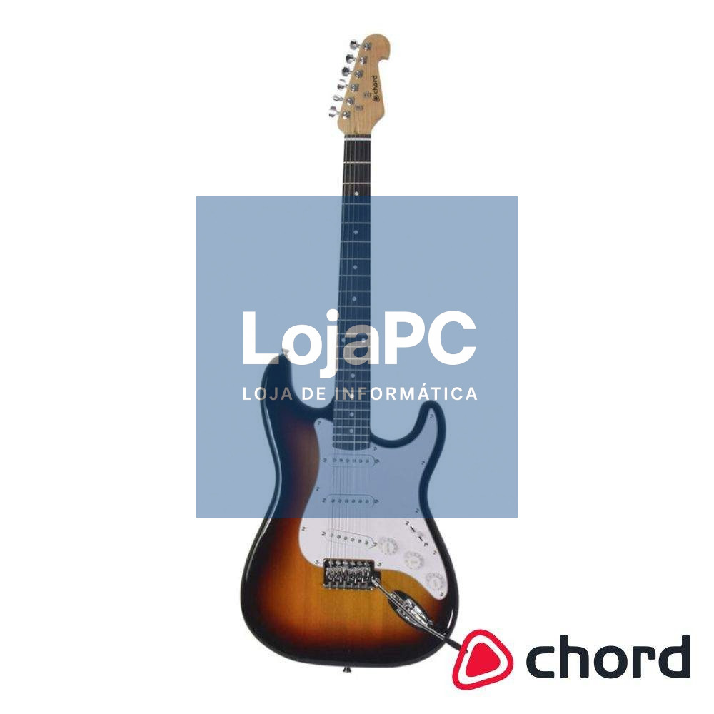 Guitarra Elétrica 3 Pickups Single Coil Sunburst CHORD