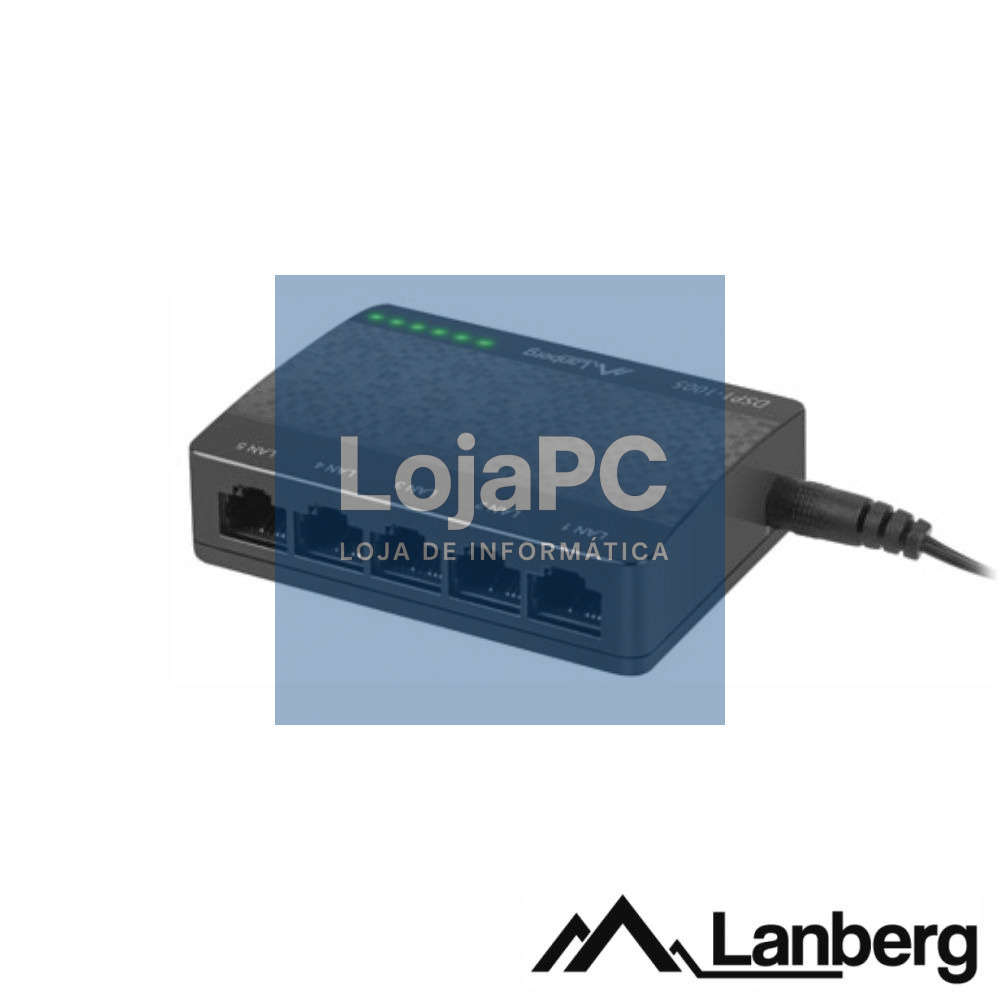 Switch de Rede Ethernet 1GB/s 5 Portas RJ45 LANBERG