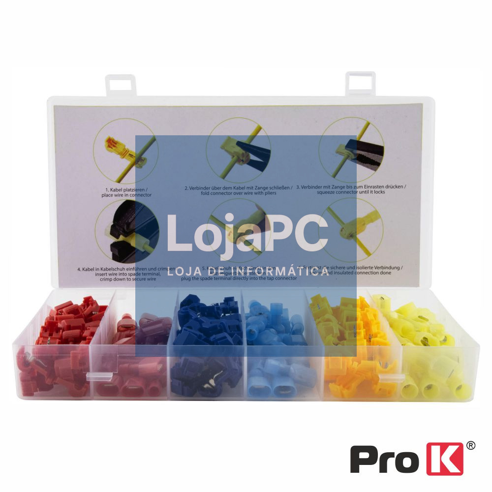 Conjunto de 120 Terminais Quick Splice PROK