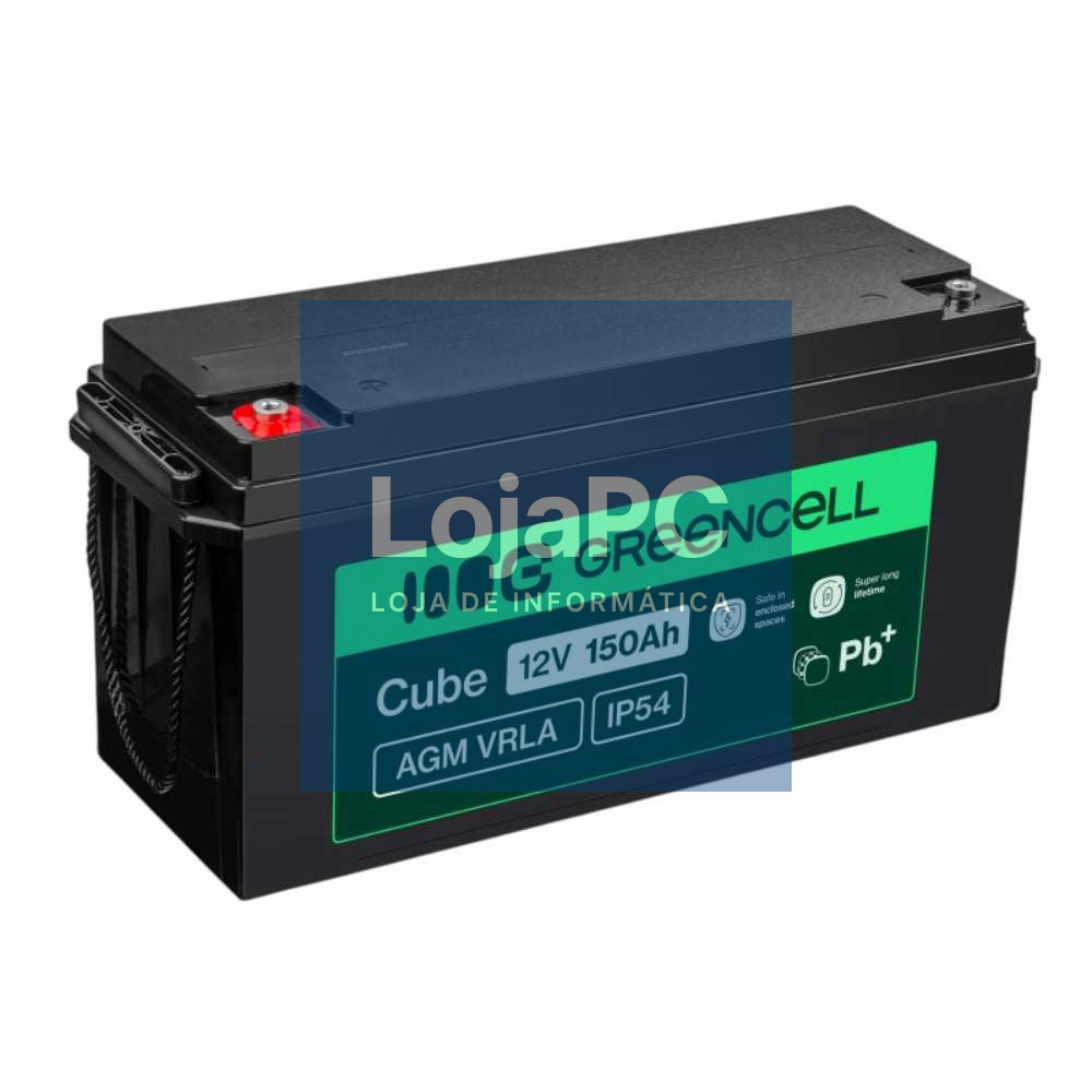 Bateria Chumbo Gel AGM 12V 150A GREEN CELL