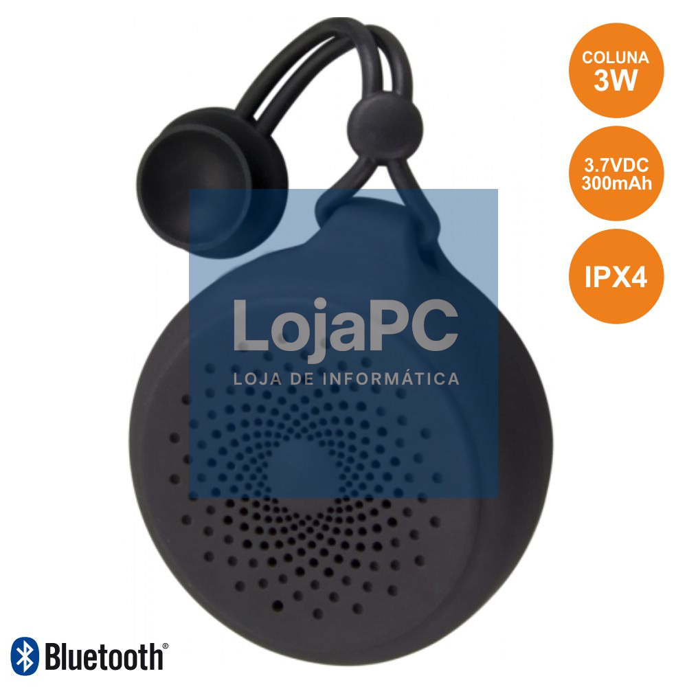 COLUNA BLUETOOTH PORTÁTIL BAT MIC FITA IPX4 PRETO
