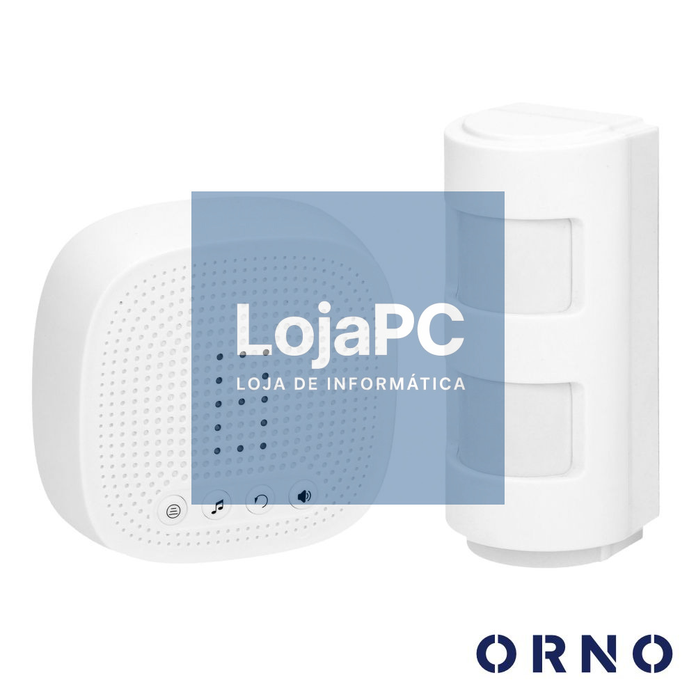 Alarme S/ Fios C/ Sirene E Sinal de Luz IP44 300m ORNO