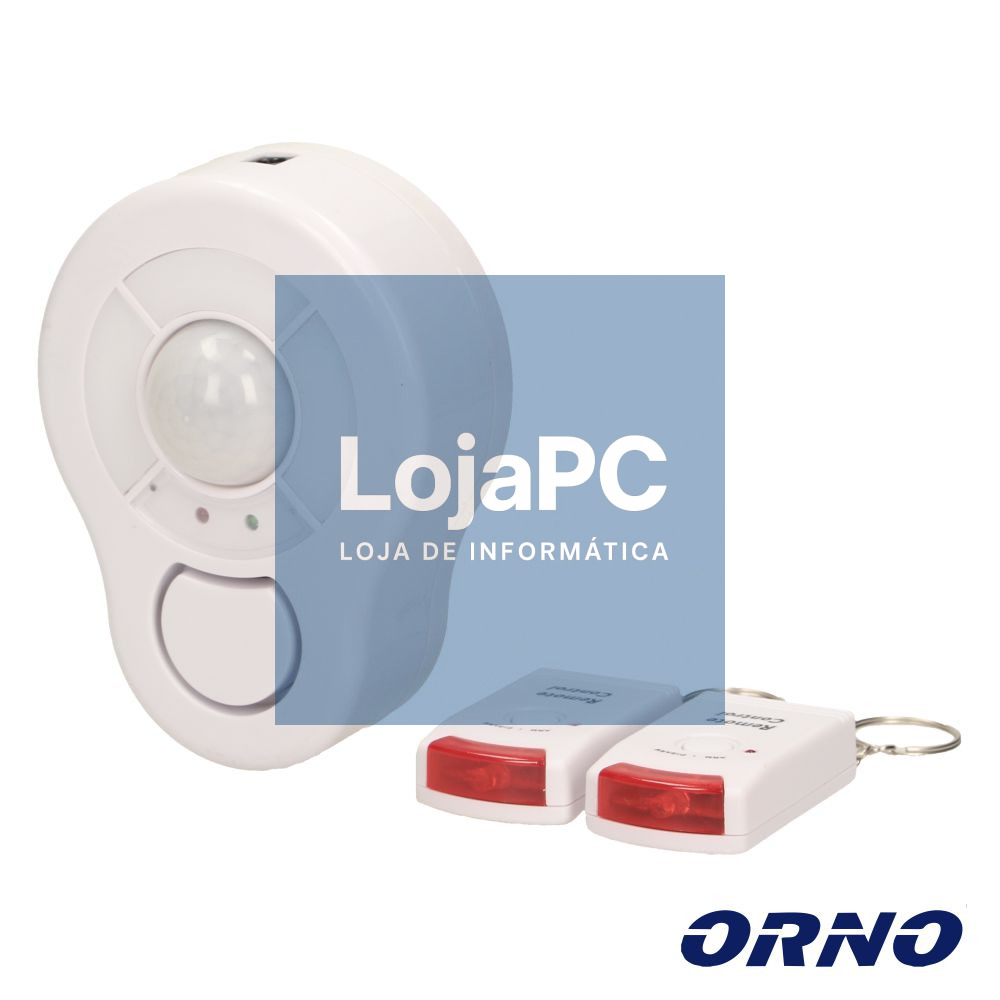 Alarme S/ Fios C/ Sirene e Comando S/ Fios ORNO