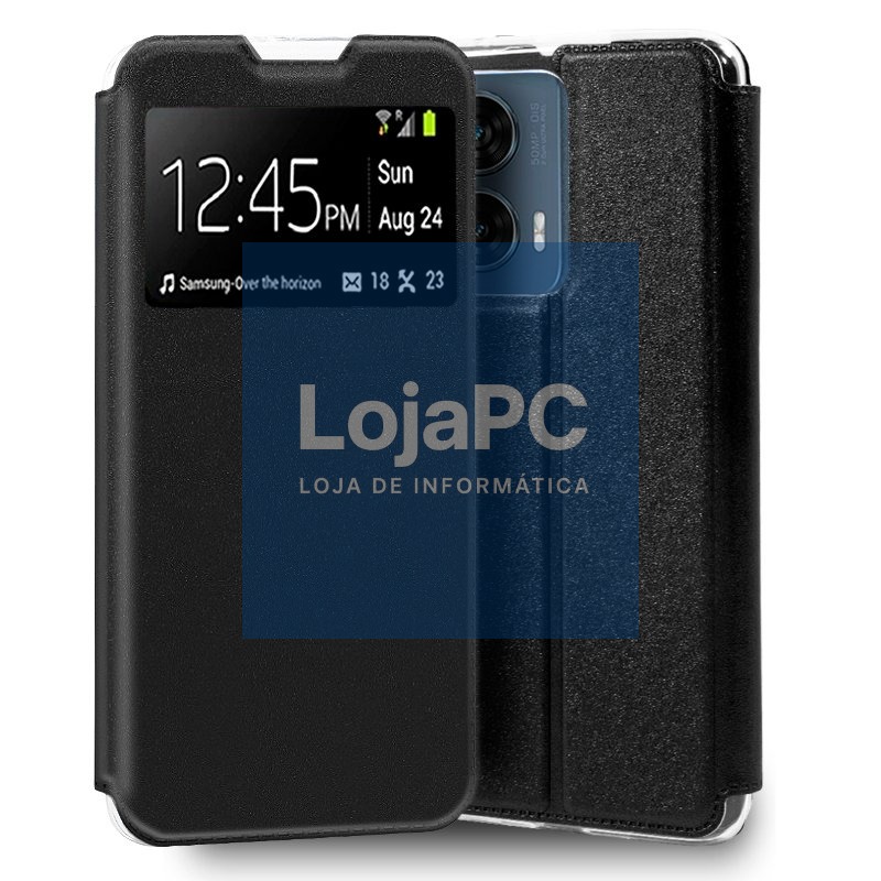 COOL Flip Cover for Motorola Edge 50 Fusion Smooth Black