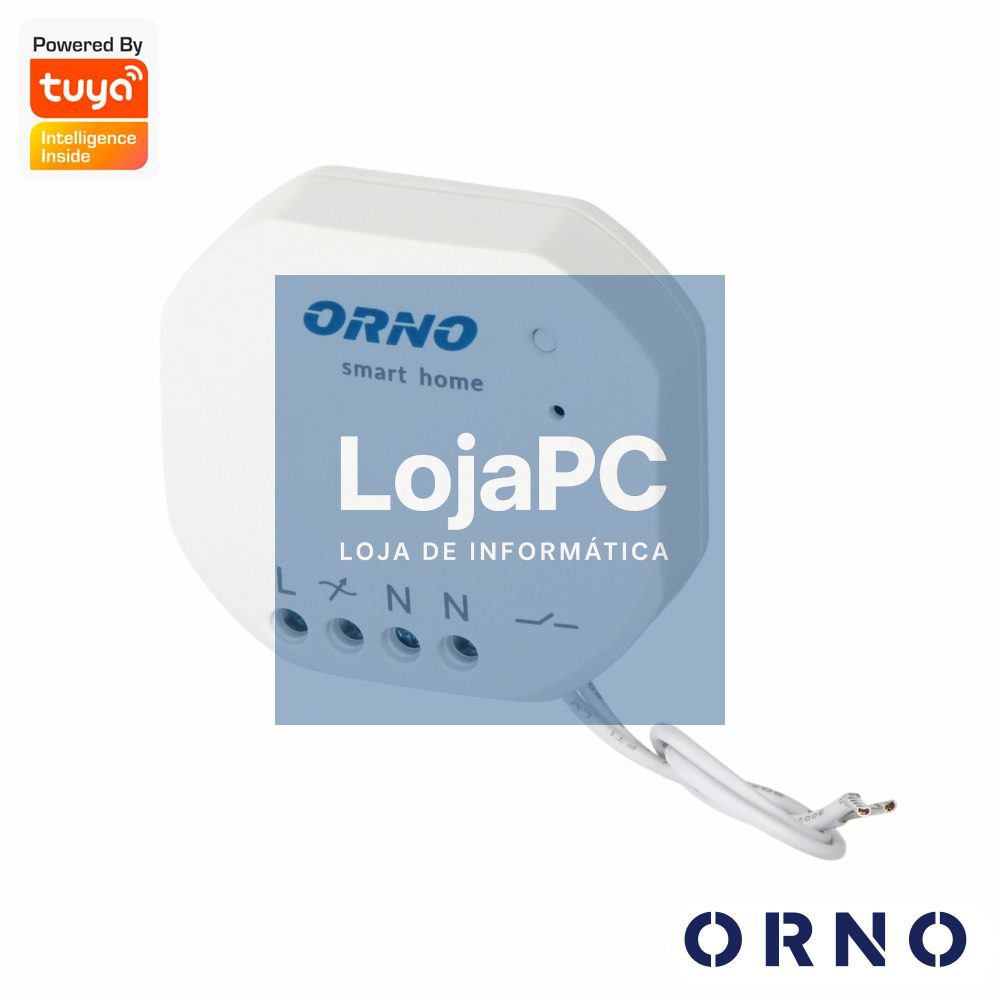 Mini Receptor C/ Relé S/ Fios Para Iluminação 400W TUYA ORNO