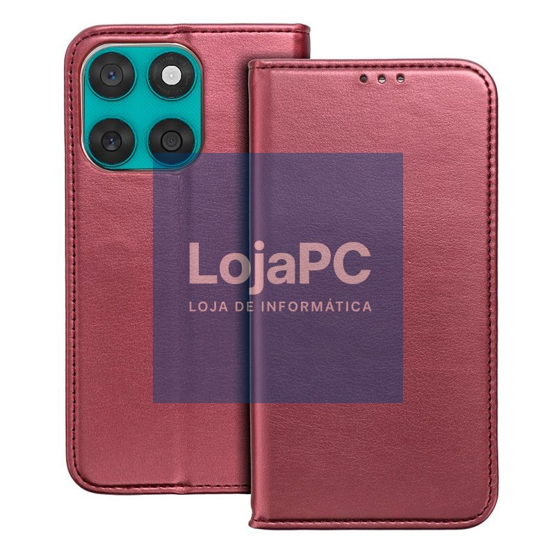 COOL Flip Cover for Motorola Edge 60 / Edge 60 Fusion Smooth Burgundy — imagem 2