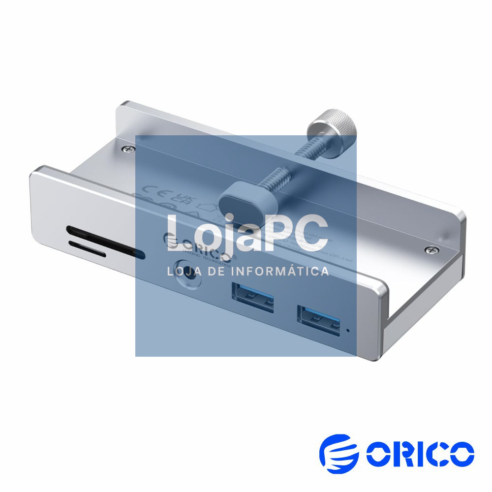 Hub USB 5 Portas USB 3.0/Jack/SD C/ Grampo De Fixação ORICO