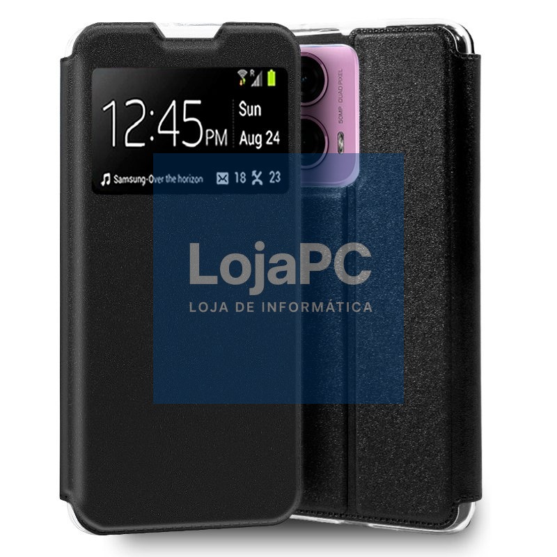 COOL Flip Cover for Motorola Moto G04 / G24 Smooth Black