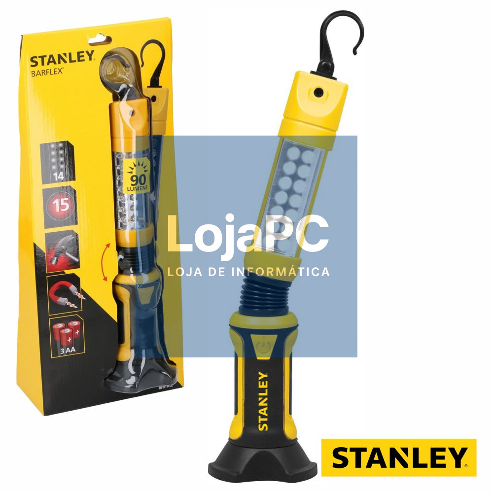 Lanterna de Trabalho C/ Íman E Gancho 14 LEDS STANLEY