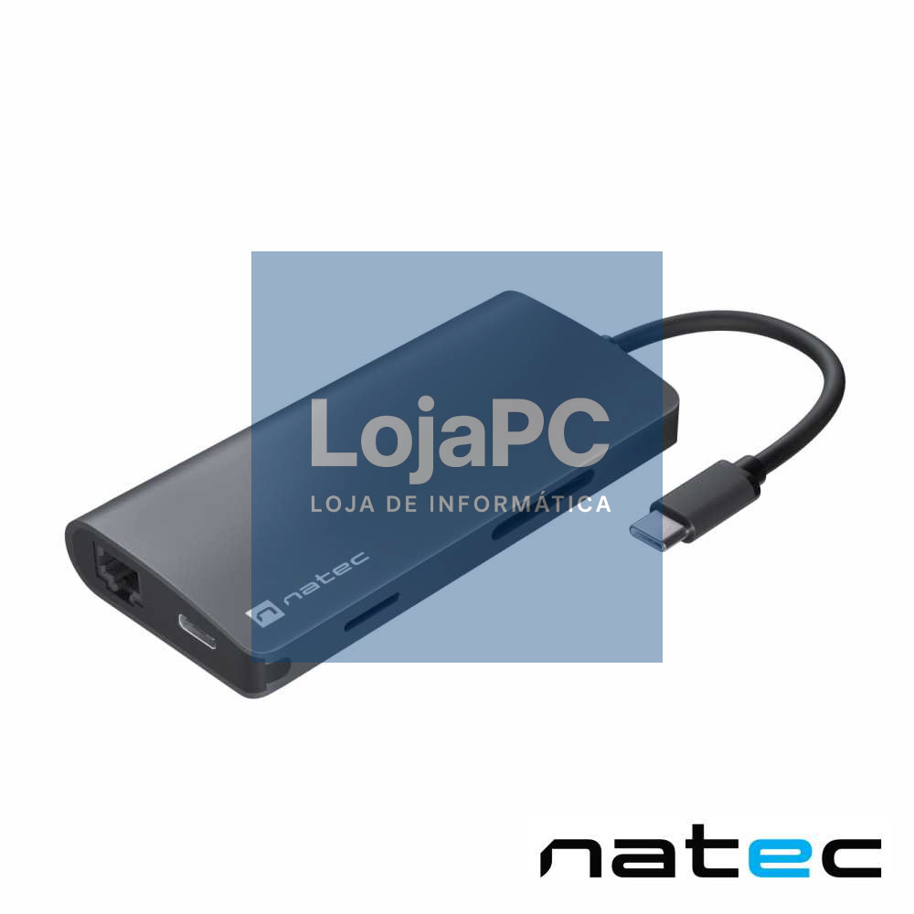 Hub FOWLER 2 V2 USB-C/USB-A/HDMI/MicroSD/RJ-45/SD NATEC