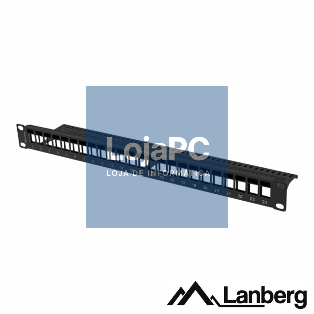Painel 24 Portas Blindado 1U 19" LANBERG