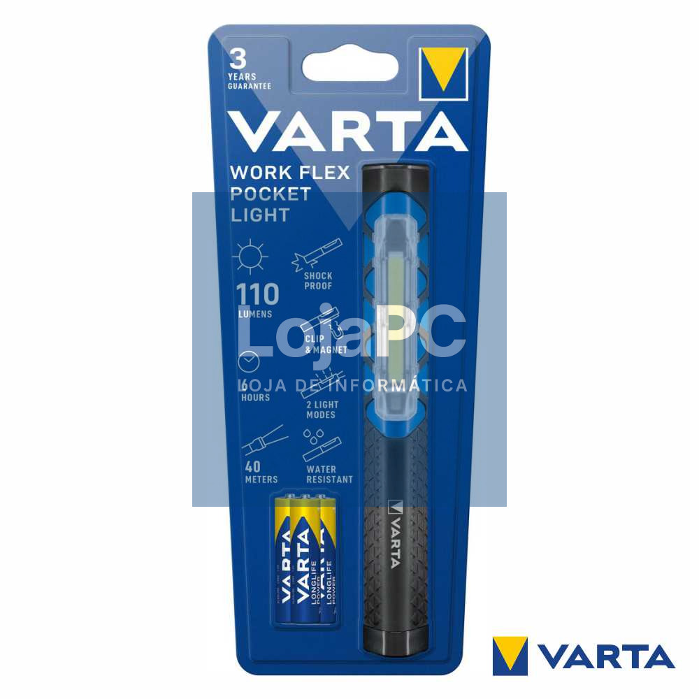 Lanterna de Trabalho LED COB 110lm VARTA